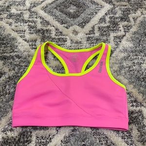 Reebok XS Play Dry Sports-Bra - Neon Pink